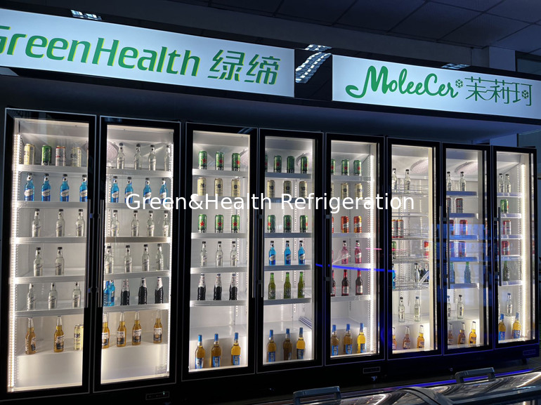 No hay caja de luz superior 740L CCC Auto descongelamiento de bebidas y vino refrigerador