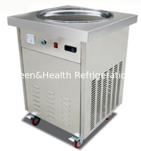 Máquina de helado frito de 1.5kw con velocidad de congelación rápida y construcción de acero inoxidable 201