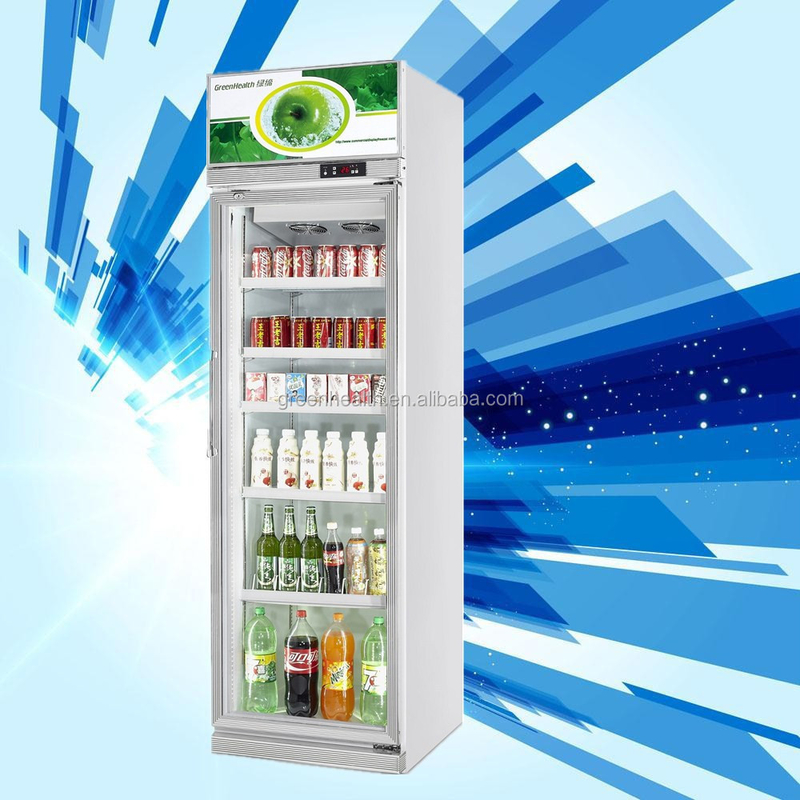 457L mini refrigerador de pantalla de puerta de vidrio 1 puerta de pantalla de congelador para el estándar de EE.UU. 17 Cu.Ft