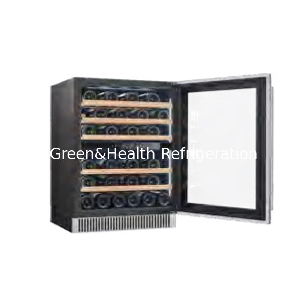 Certificado ETL Ahorro de espacio de doble zona refrigerador de acero inoxidable para almacenamiento de cerveza de vino