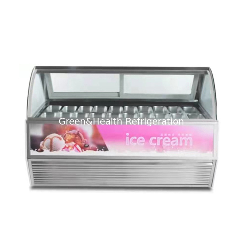 Color y tamaño personalizables Display de helados congelador con 10 / 12 / 16 / 22 cacerolas