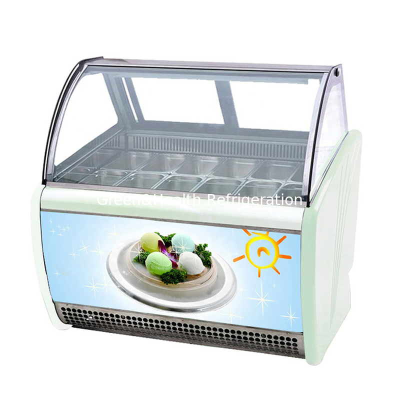 Color y tamaño personalizables Display de helados congelador con 10 / 12 / 16 / 22 cacerolas
