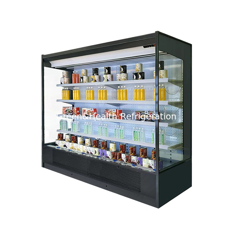 Espacios comerciales Chiller abierto de pisos múltiples para mantener los productos frescos y frescos