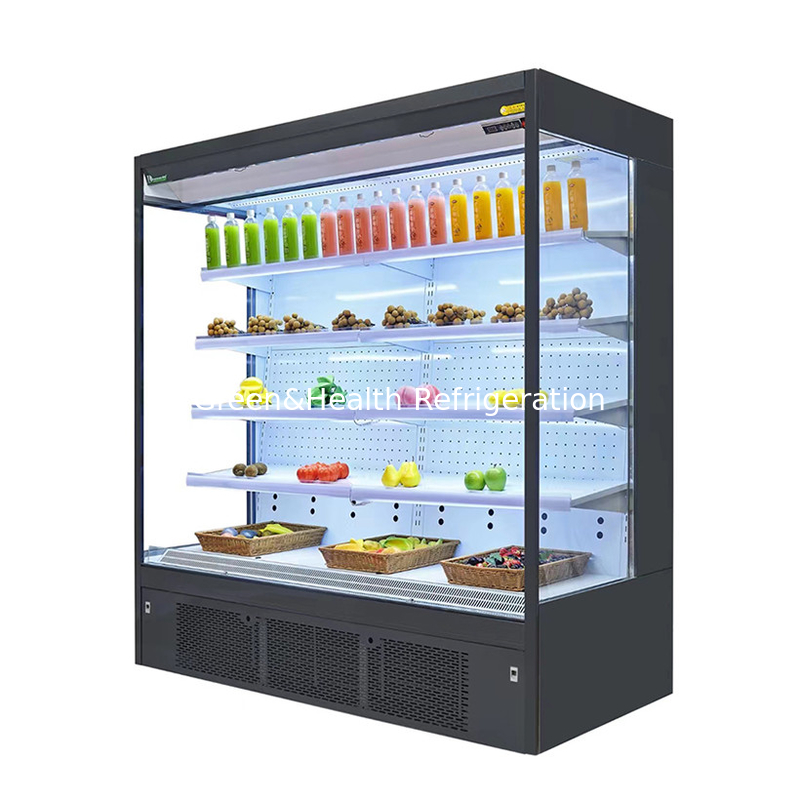 Espacios comerciales Chiller abierto de pisos múltiples para mantener los productos frescos y frescos