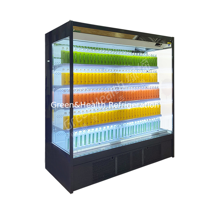 Espacios comerciales Chiller abierto de pisos múltiples para mantener los productos frescos y frescos