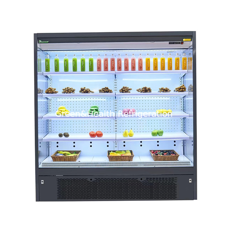 Espacios comerciales Chiller abierto de pisos múltiples para mantener los productos frescos y frescos