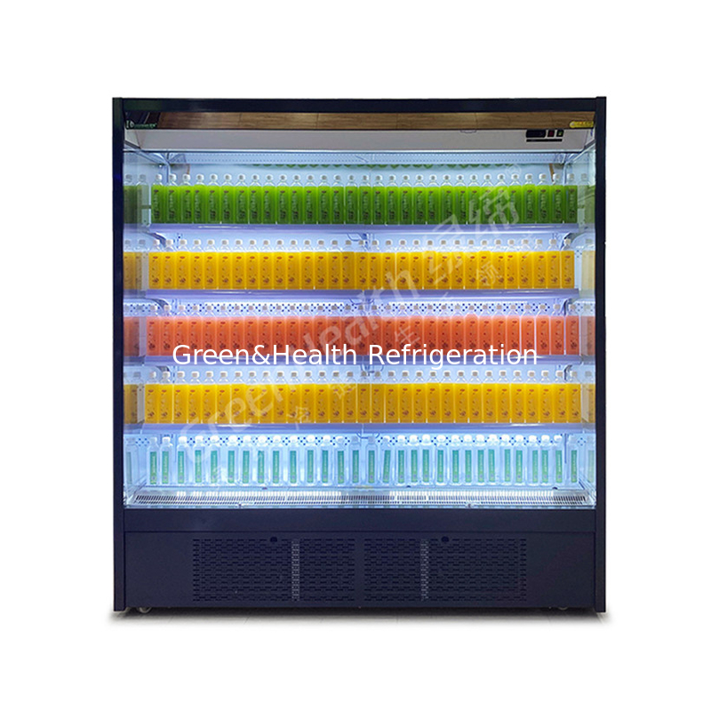 Espacios comerciales Chiller abierto de pisos múltiples para mantener los productos frescos y frescos