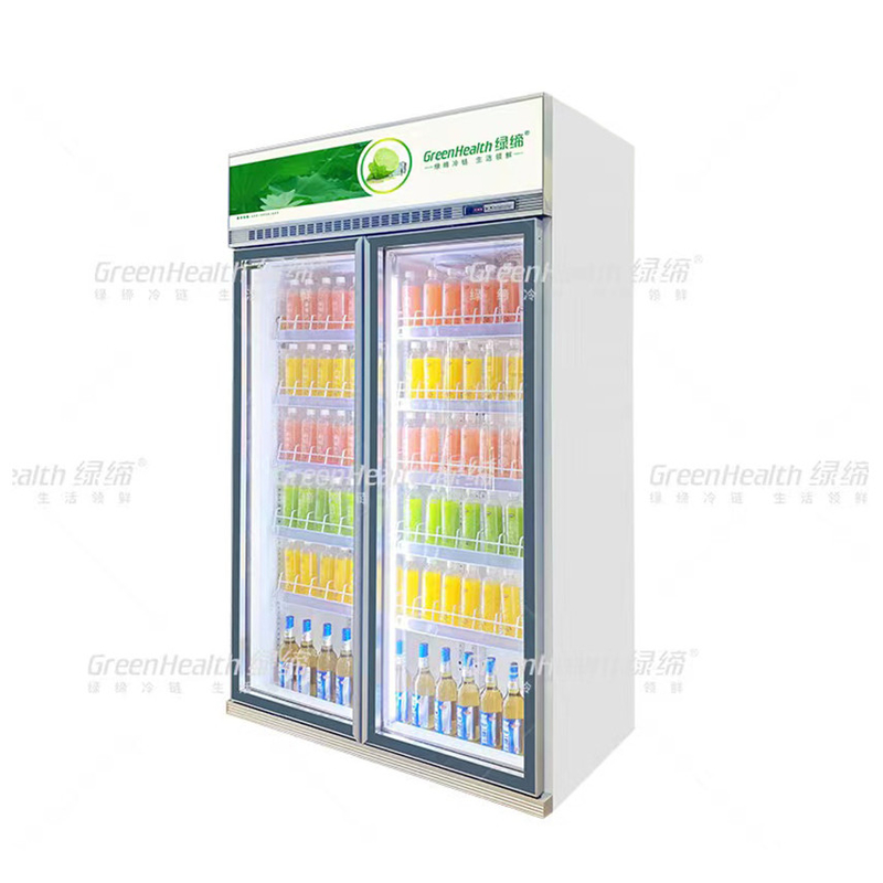 5 capas refrigerador de bebidas comerciales con controlador digital para la solución de refrigeración de supermercado