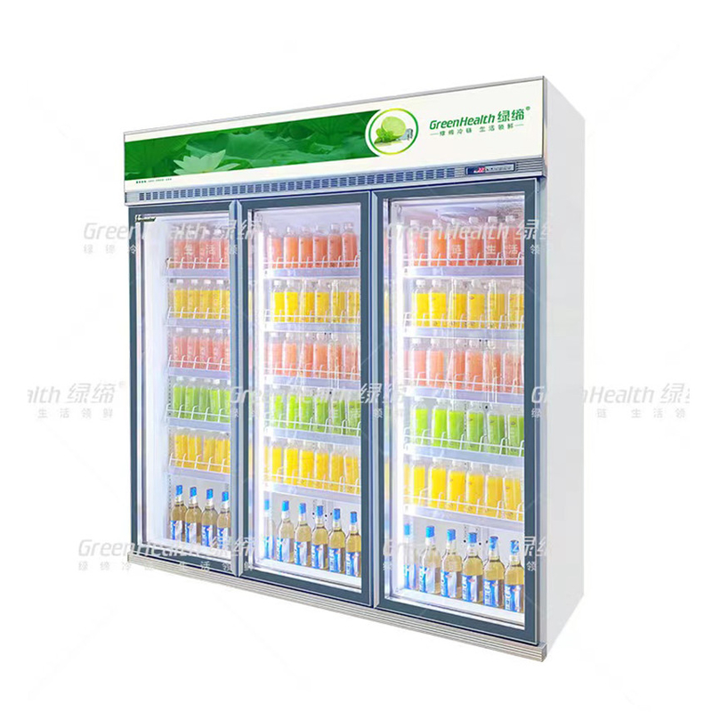 5 capas refrigerador de bebidas comerciales con controlador digital para la solución de refrigeración de supermercado