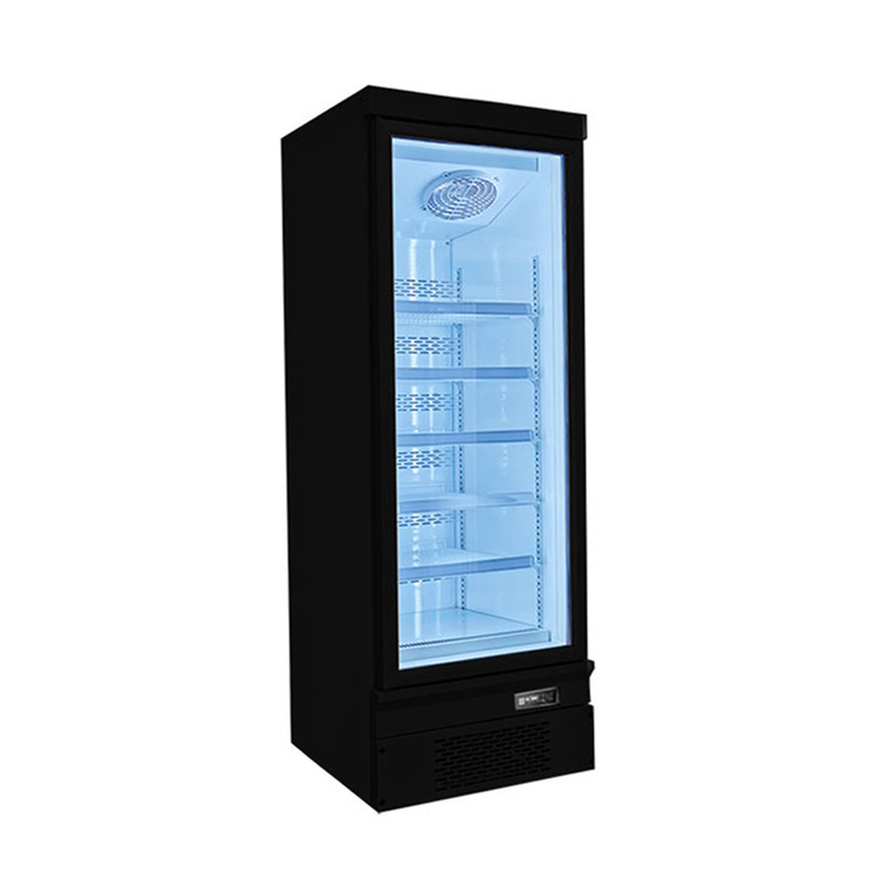Espacio de ahorro de vidrio de la puerta del escaparate congelador para el mercado comercial de alimentos congelados