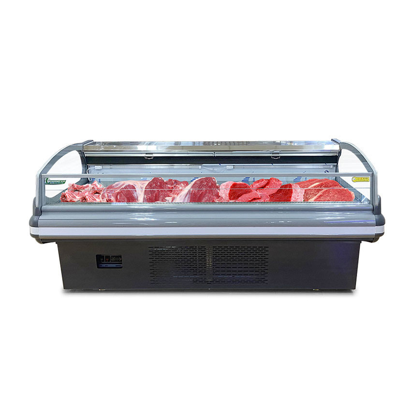 Fener de acero inoxidable para enfriamiento de carne de exhibición congelador -2 a 8.C con luz LED