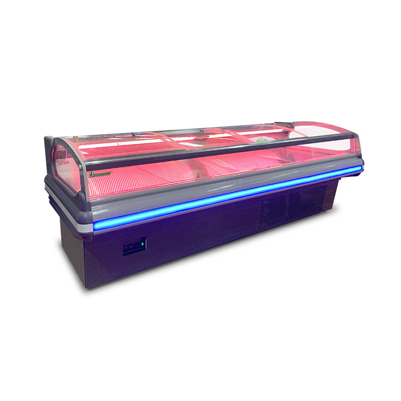 Fener de acero inoxidable para enfriamiento de carne de exhibición congelador -2 a 8.C con luz LED