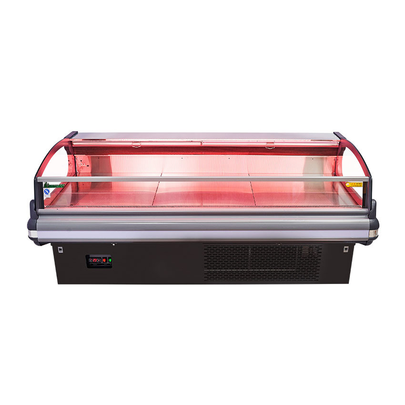 Fener de acero inoxidable para enfriamiento de carne de exhibición congelador -2 a 8.C con luz LED
