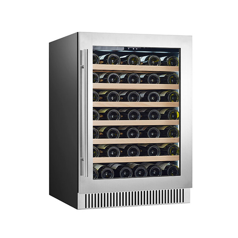 Refrigerador de vino eléctrico de 60 botellas de doble zona para almacenamiento y conservación de vino
