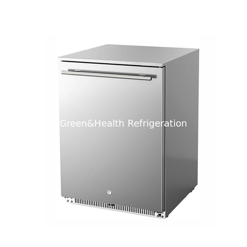 Certificado ETL 150L 168Cans de acero inoxidable de puertas sólidas para refrigeración de bebidas al aire libre