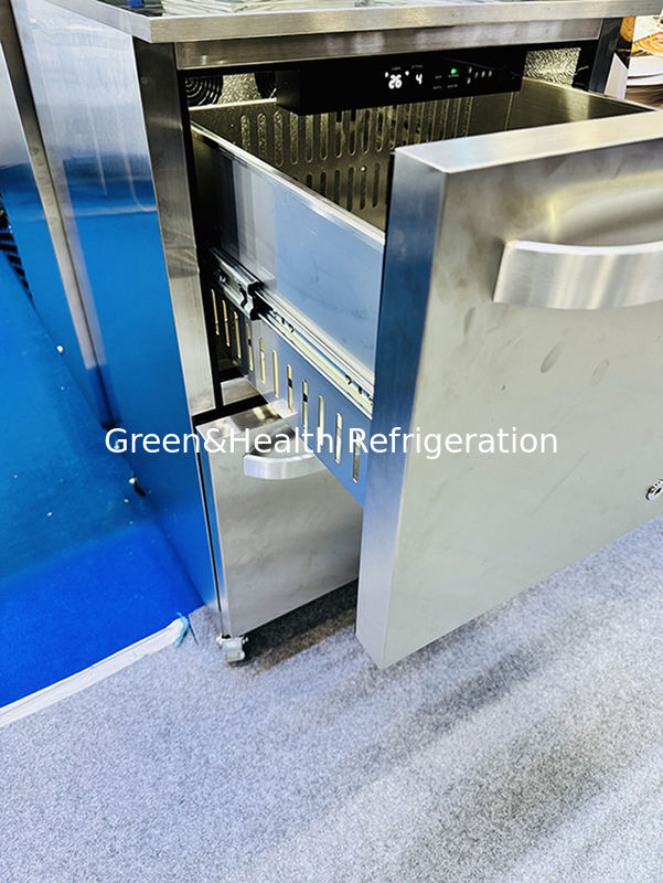 Certificado ETL 150L 168Cans de acero inoxidable de puertas sólidas para refrigeración de bebidas al aire libre