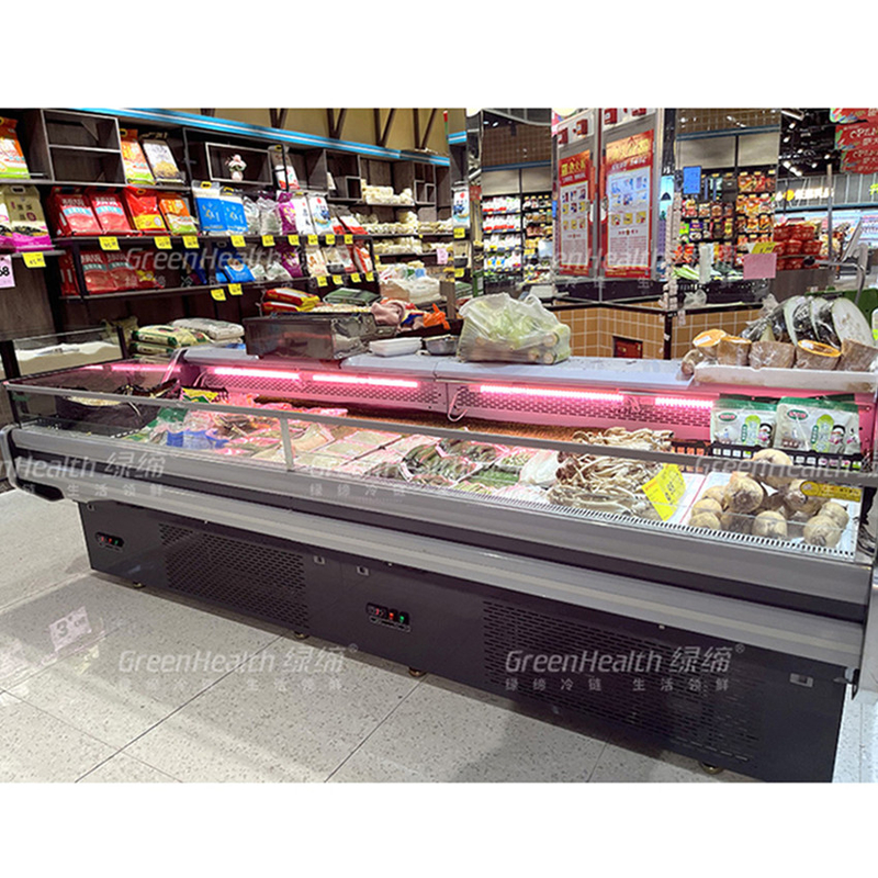 Gran refrigerador de exhibición de carnes portátil portátil de 2 a 8oC