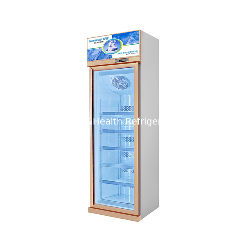 El escaparate de cristal de la bebida de la puerta del mueble 2 con el fusible de la calefacción descongela el escaparate vertical de la exhibición del congelador del sistema