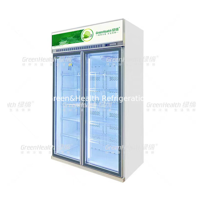 Supermercado avanzado personalizado 5 capas de enfriador con ventilador de refrigeración y Cubigel Compresor Unidad