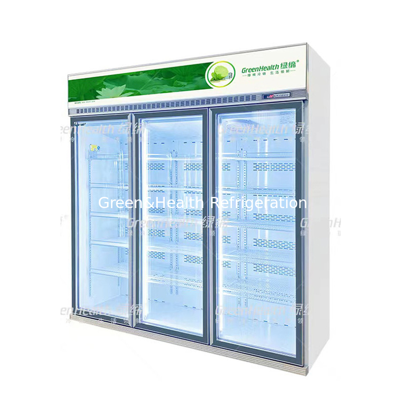 Supermercado avanzado personalizado 5 capas de enfriador con ventilador de refrigeración y Cubigel Compresor Unidad