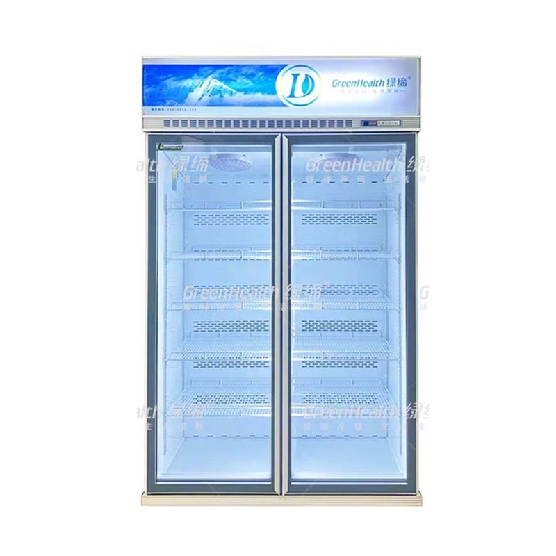5 capas Estantes Plata Champaña de color de vidrio puerta congeladora para mariscos congelados