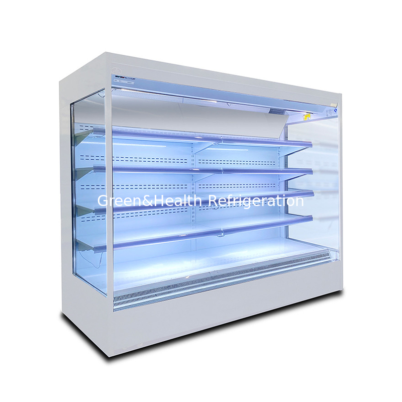 Refrigerador abierto de puertas de cristal de puertas de cristal para proyectos de supermercados