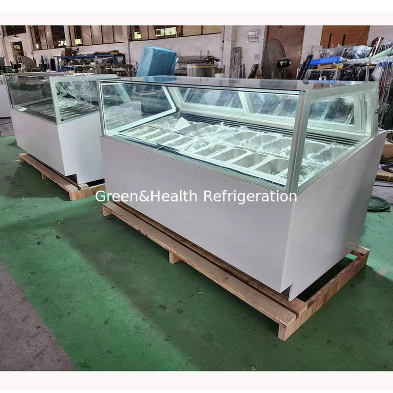 Congelador de helados sin heladas y con gran capacidad de almacenamiento