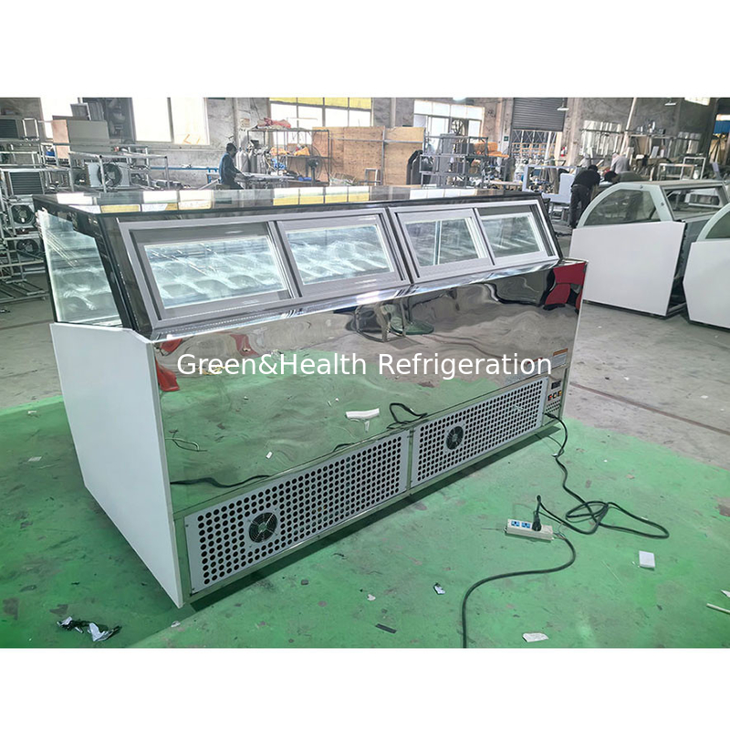 Congelador de helados sin heladas y con gran capacidad de almacenamiento