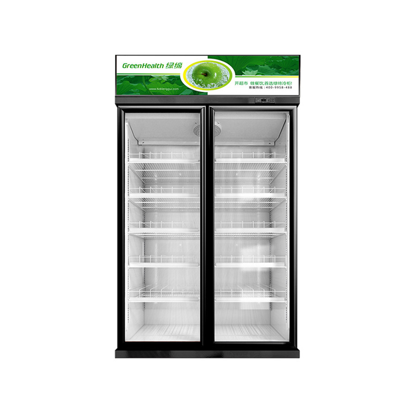 Un solo refrigerador de bebidas comercial de 2 3 4 puertas para tiendas de comestibles