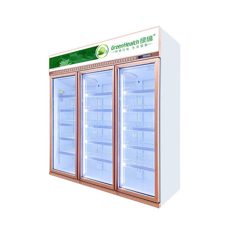 Un solo refrigerador de bebidas comercial de 2 3 4 puertas para tiendas de comestibles