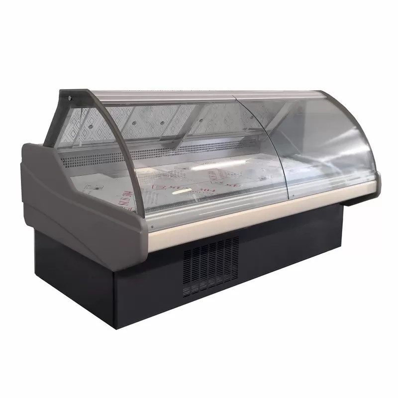 Servicio de comida ocupada Deli Display Refrigerador para la presentación y almacenamiento de alimentos