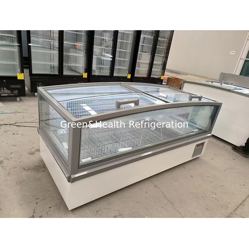 Ventas directas de fábrica Comercial Display de gran almacenamiento horizontal Commodity Island Cabinet