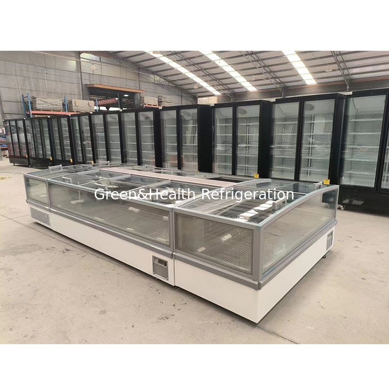 Ventas directas de fábrica Comercial Display de gran almacenamiento horizontal Commodity Island Cabinet