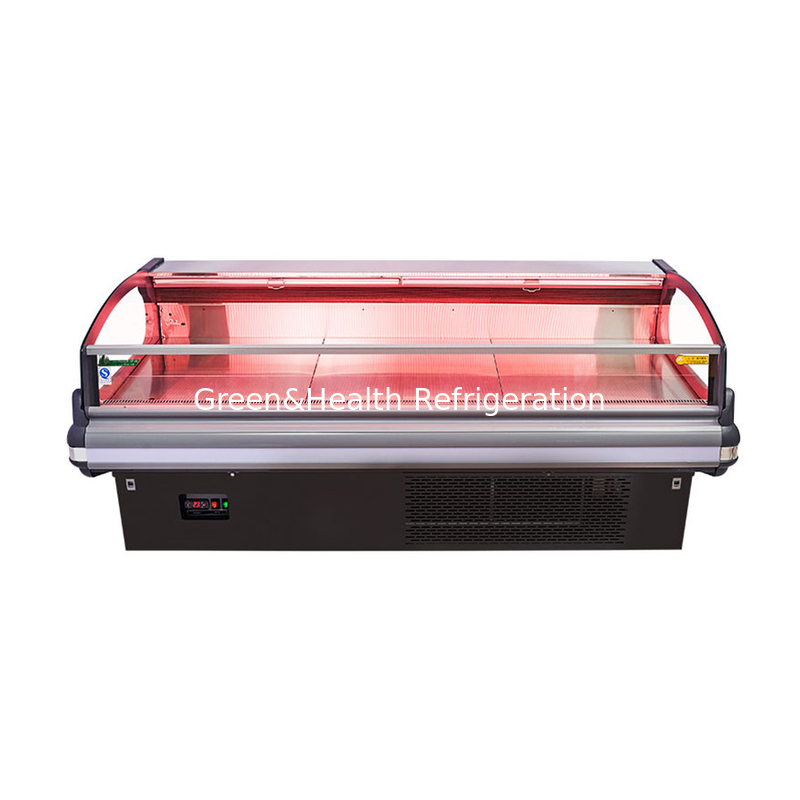 Tiendas de carne / supermercados Refrigeradores de almacenamiento con luces LED para almacenar carne fresca