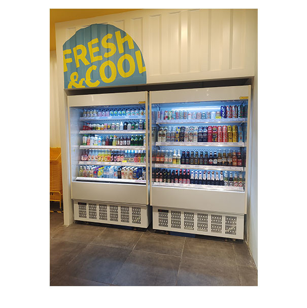 Supermercado/tienda de conveniencia Display de almacenamiento de alimentos Pequeño refrigerador comercial
