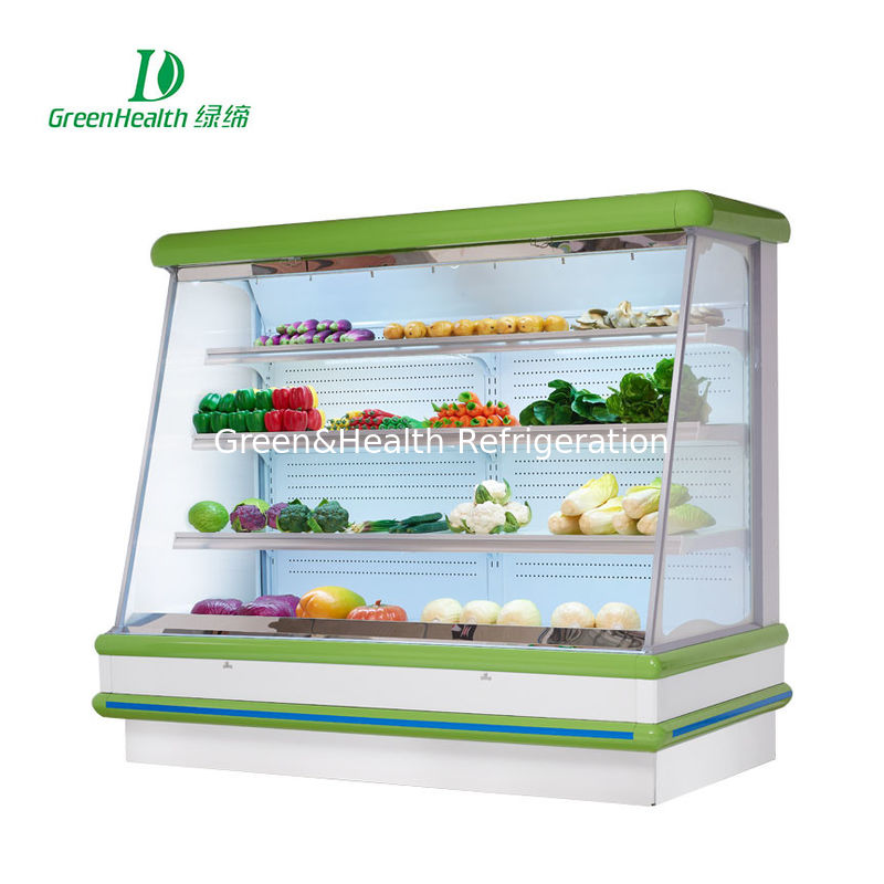 Refrigerador abierto de la exhibición del anuncio publicitario para el supermercado con tamaño modificado para requisitos particulares