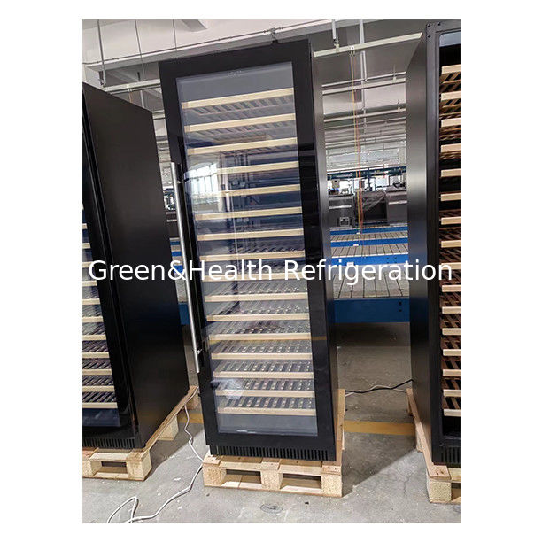 Certificado ETL 326 unidades equipadas con dos puertas de vidrio tres refrigeradores de vino de temperatura independiente