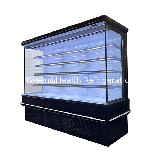 Máquina de interior de estilo europeo Supermercado / tienda de frutas y hortalizas Display de almacenamiento Aire cortina gabinete congelador