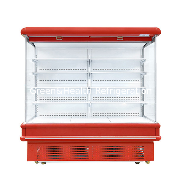 Máquina de interior de estilo europeo Supermercado / tienda de frutas y hortalizas Display de almacenamiento Aire cortina gabinete congelador