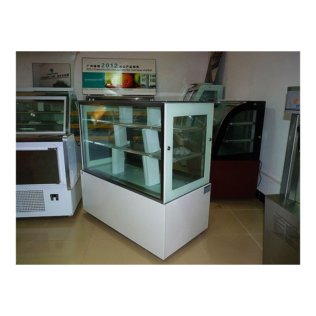 Tienda de pasteles de vidrio transparente de múltiples capas utiliza almacenamiento pantalla de pastel pantalla congelador