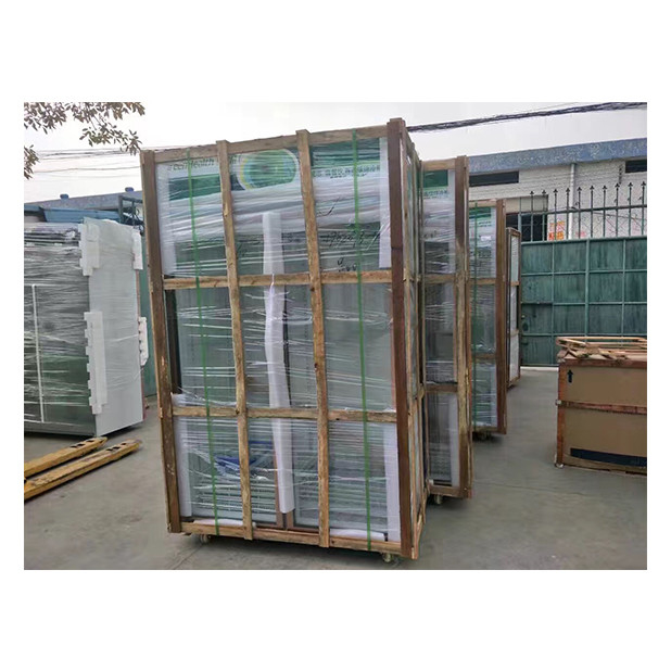 Supermercado comercial / tienda Tres puertas de vidrio Economía Refrigerador Display Freezer