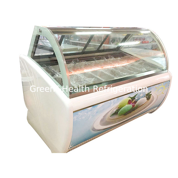 Tienda de helados / Tienda de conveniencia / Tienda con estilo y elegante Display de almacenamiento de helados congelador de helados
