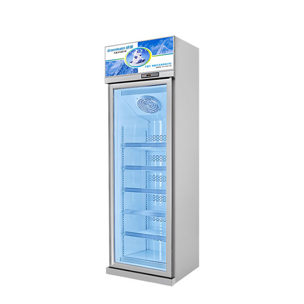 Supermercado comercial / tienda con puertas de vidrio equipadas con refrigeradores de exhibición de congelación