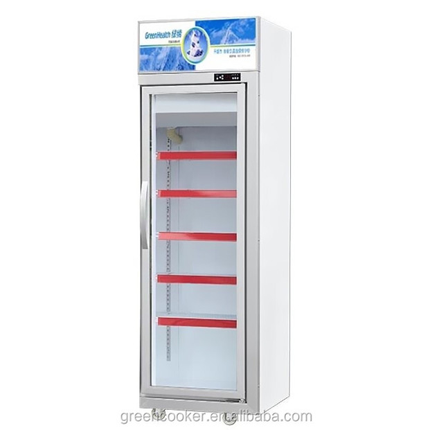 Supermercado comercial / tienda con puertas de vidrio equipadas con refrigeradores de exhibición de congelación