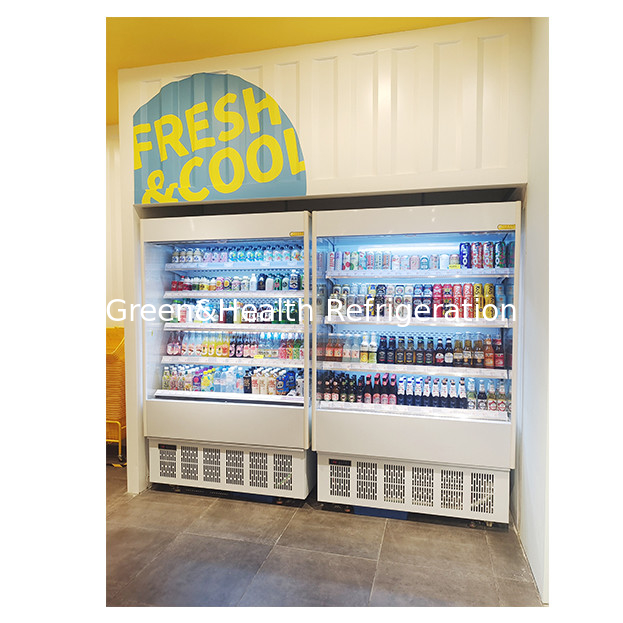 Pequeñas Tiendas de Conveniencia/Tiendas de Conveniencia Pequeñas Refrigeradores Abiertos Para Almacenar Frutas/Verduras Mini Refrigerador