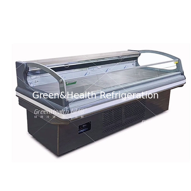Congelador exhibidor de almacenamiento de carne fresca a baja temperatura con compresor importado horizontal de alta calidad y refrigeración rápida