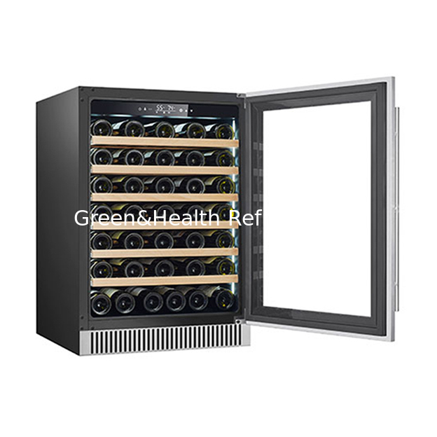 Ventas directas de fábrica 68 botellas de roble laminado vino tinto refrigeración de pantalla vino tinto congelador