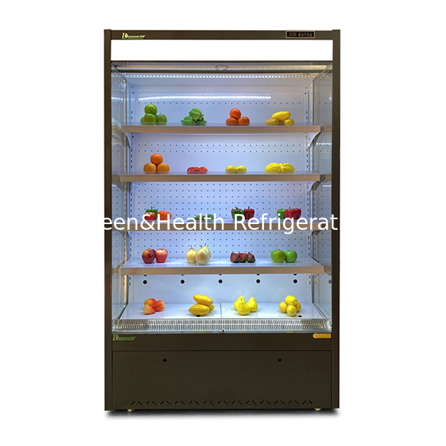 Refrigeradores de estilo abierto para el almacenamiento o exhibición de frutas y verduras en tiendas de conveniencia o mini congeladores de supermercados