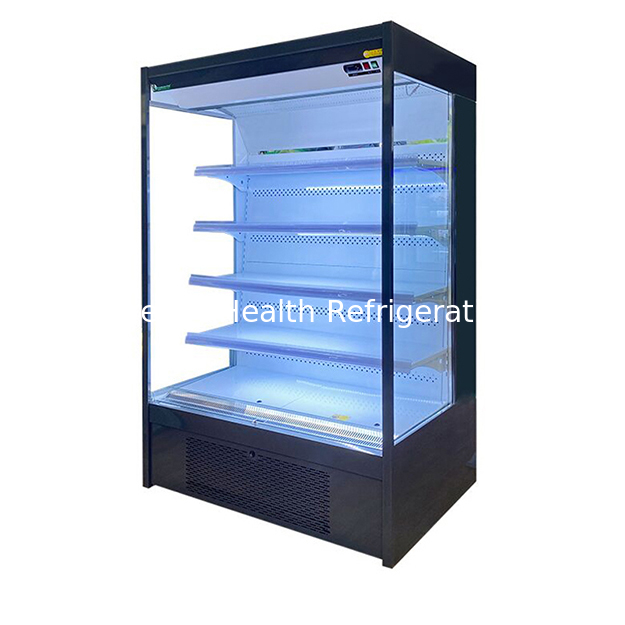 Refrigeradores de estilo abierto para el almacenamiento o exhibición de frutas y verduras en tiendas de conveniencia o mini congeladores de supermercados
