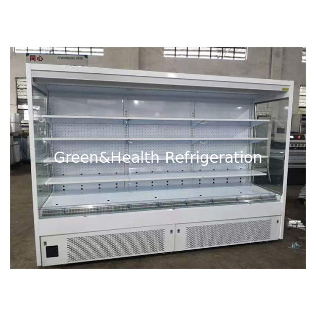 Supermercado de alta calidad en ángulo recto Display de almacenamiento refrigerado Freezer abierto en la fábrica